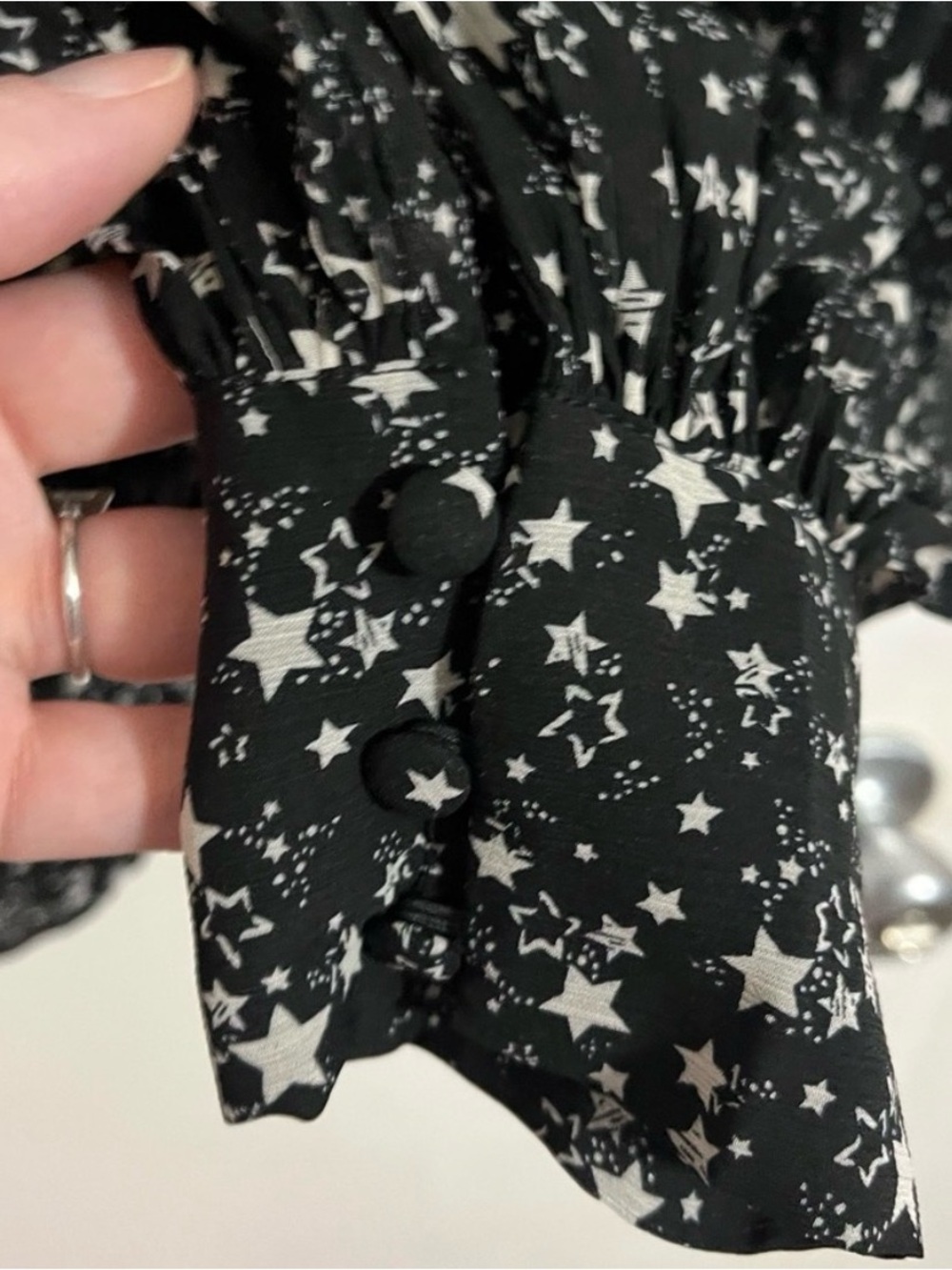 Torrid Chiffon Button Up Bishop Sleeve Blouse New - Picture 8 of 9
